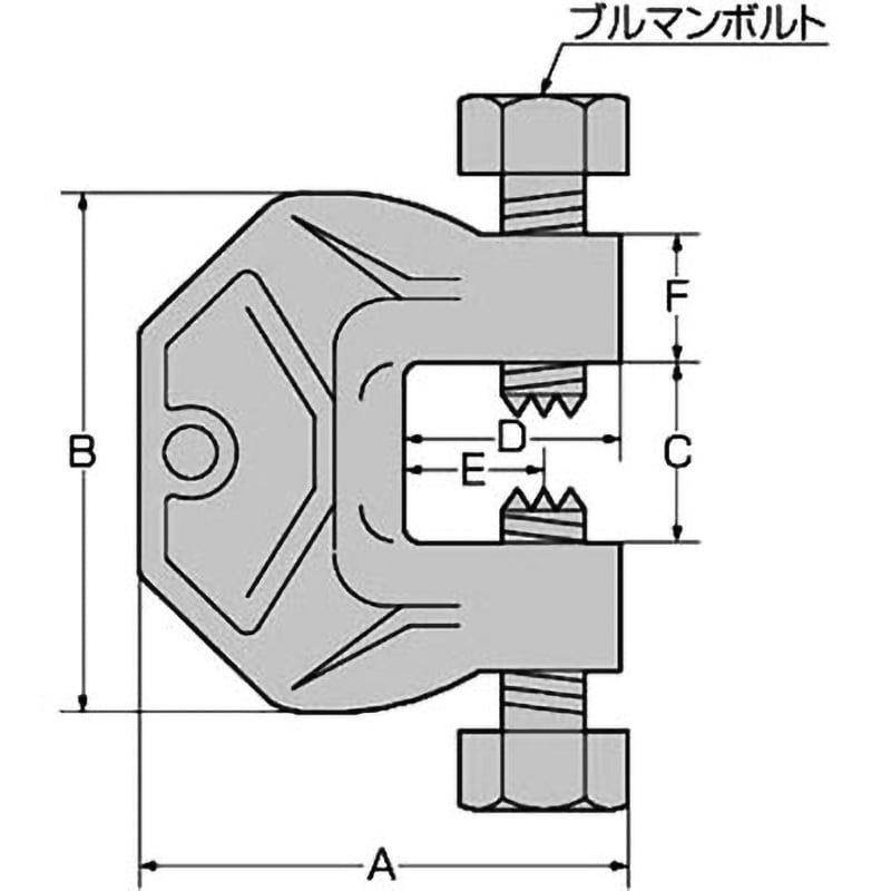 C-50 C型 ブルマン クランプ範囲12-48mm C-50 - 【通販モノタロウ】