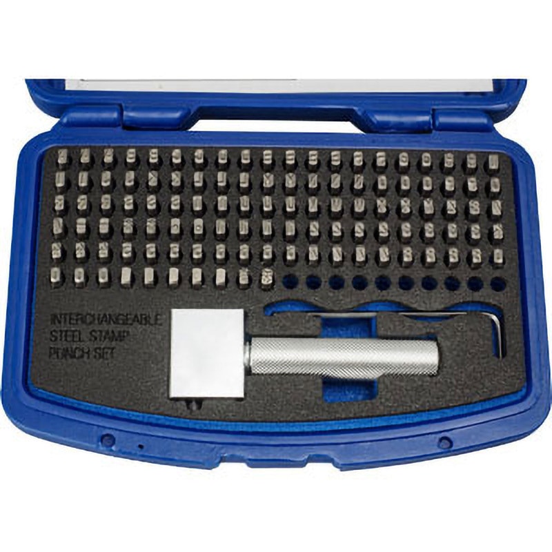 刻印セット 英数字 110pcs ホルダー付 モノタロウ 文字高5mm 1セット