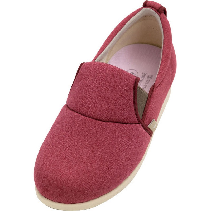 10430350061 ゆったり簡単スリップオン 1043 徳武産業 ラズベリー色 サイズ25～25.5cm 1足