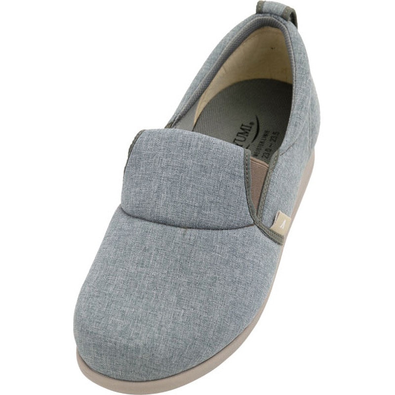 10430110031 ゆったり簡単スリップオン 1043 徳武産業 グレー色 サイズ22～22.5cm 1足 5,518円