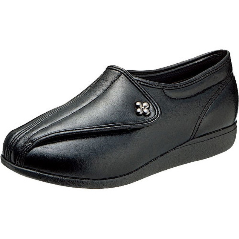 KS23144-SM 快歩主義 L011 5E 婦人用 アサヒシューズ ブラックスムース色 サイズ22cm 1足 KS23144-SM