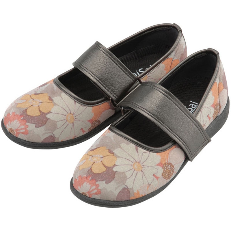 W941 SaiSai～フラワープリント～ W941 婦人用 マリアンヌ製靴 フルールオレンジ色 サイズ23cm足幅3E～4E 1足