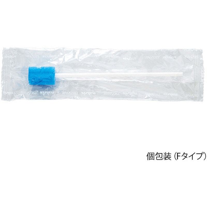 I(ケース売り) プロシェア口腔ケアスポンジ(プラ軸) プロシェア(ナビス/アズワン) 約Φ15×150mmサイズ 1ケース(5箱)