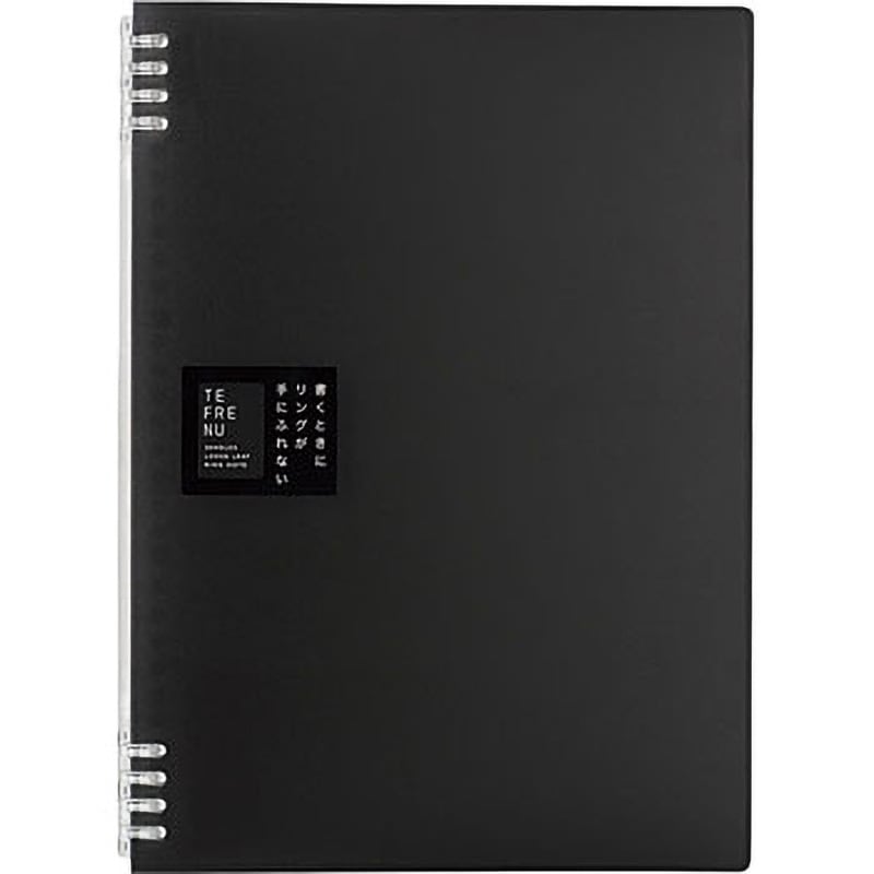 9856TTEクロ リングノート テフレーヌ A4 キングジム 30穴 カラー透明