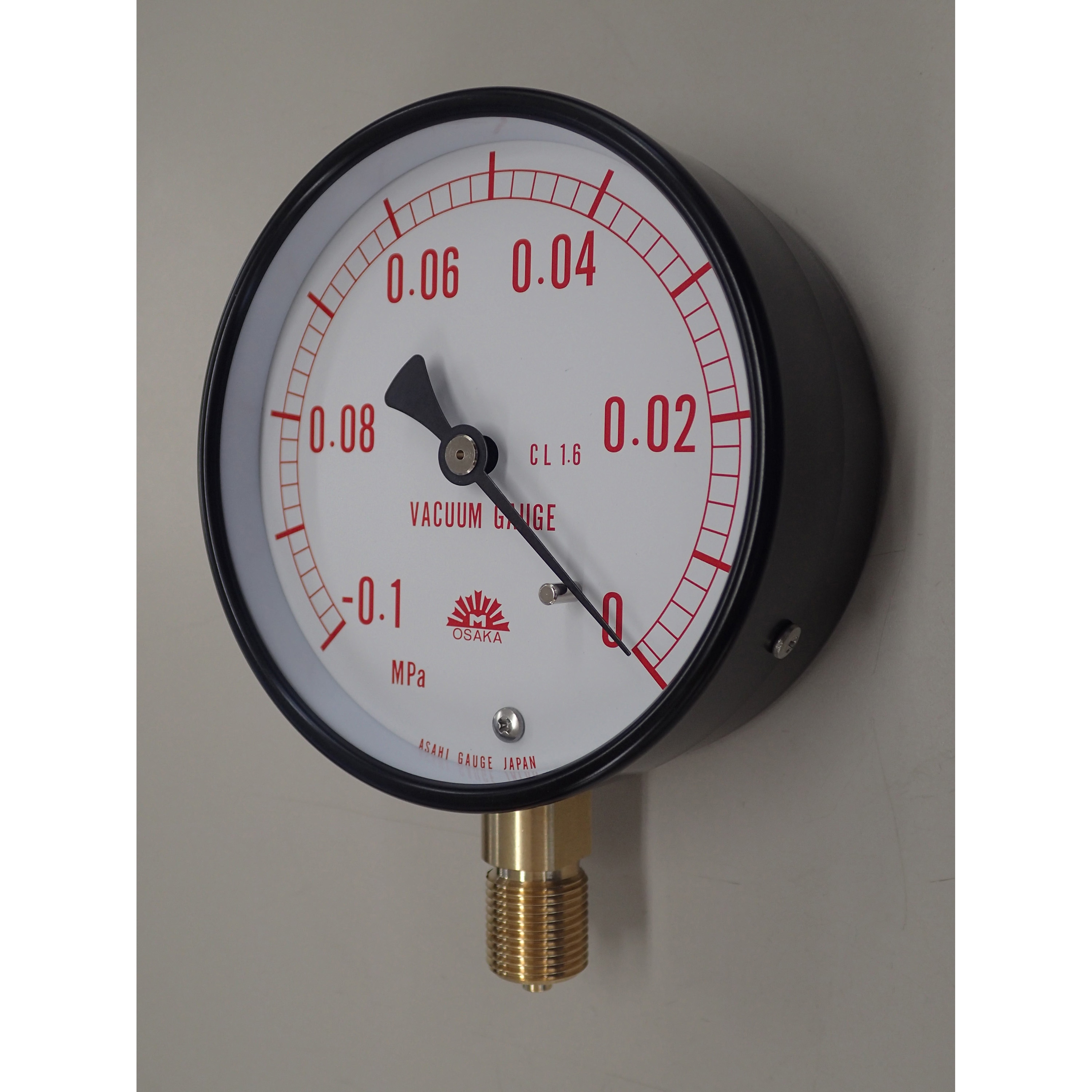 旭計器 ブルドン管圧力計 A形 圧力範囲（MPA）：0～6 1個 101-A450X6MPA-