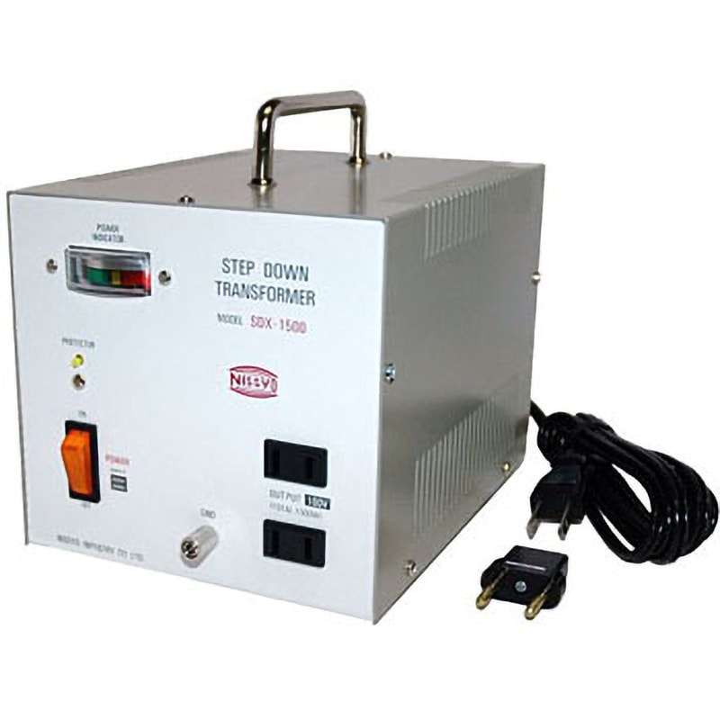 変圧器　日章工業　SDX-1500　220/240V→100V SDX-1500 | 日章工業株式会社