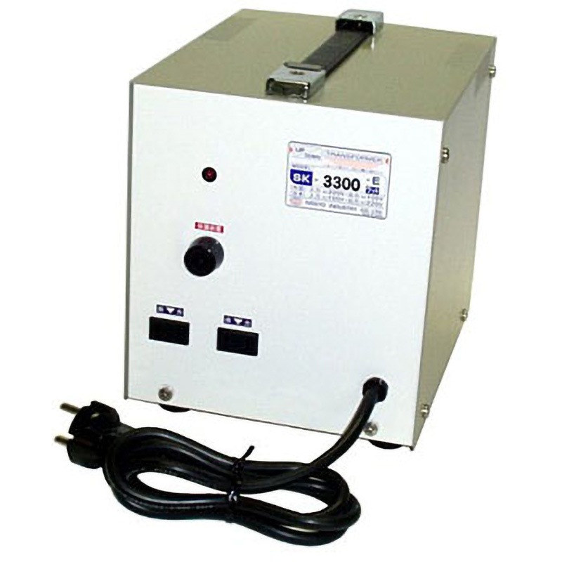 SK-3300E アップダウン両用変圧器 日章工業 管ヒューズ(交換可能)   SK-3300E