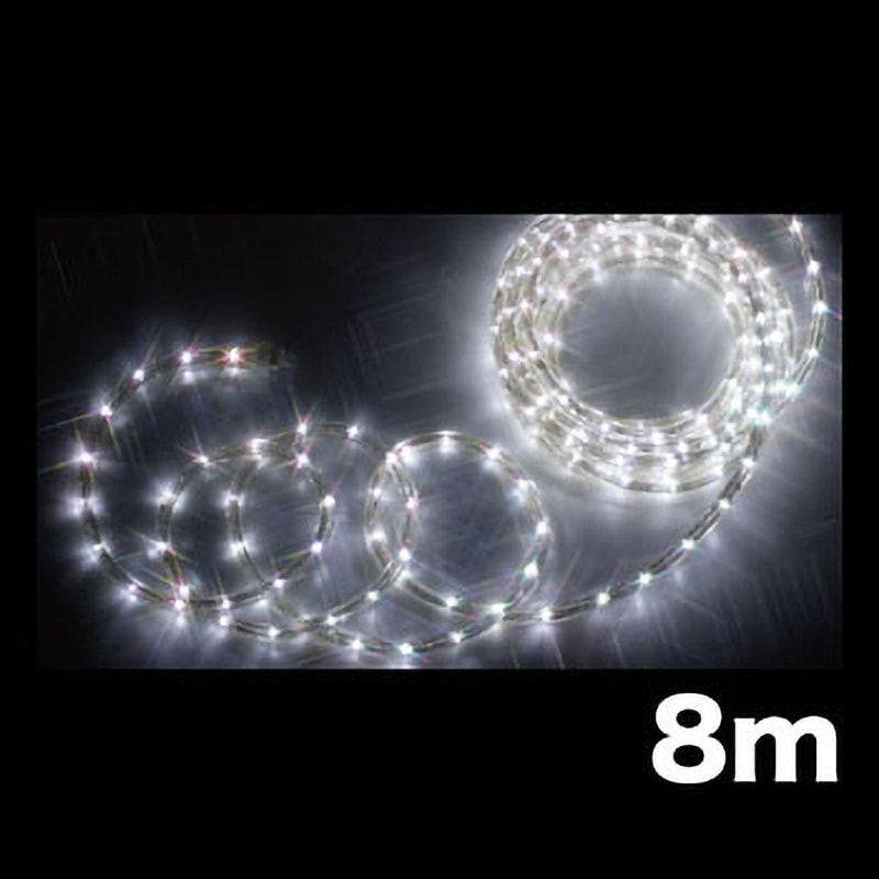 PR-E340-08WW LEDソフトネオン(40mmピッチ・スタンダードタイプ) DENSAN(デンサン/ジェフコム) 交互点滅・全点灯 長さ8m  PR-E340-08WW