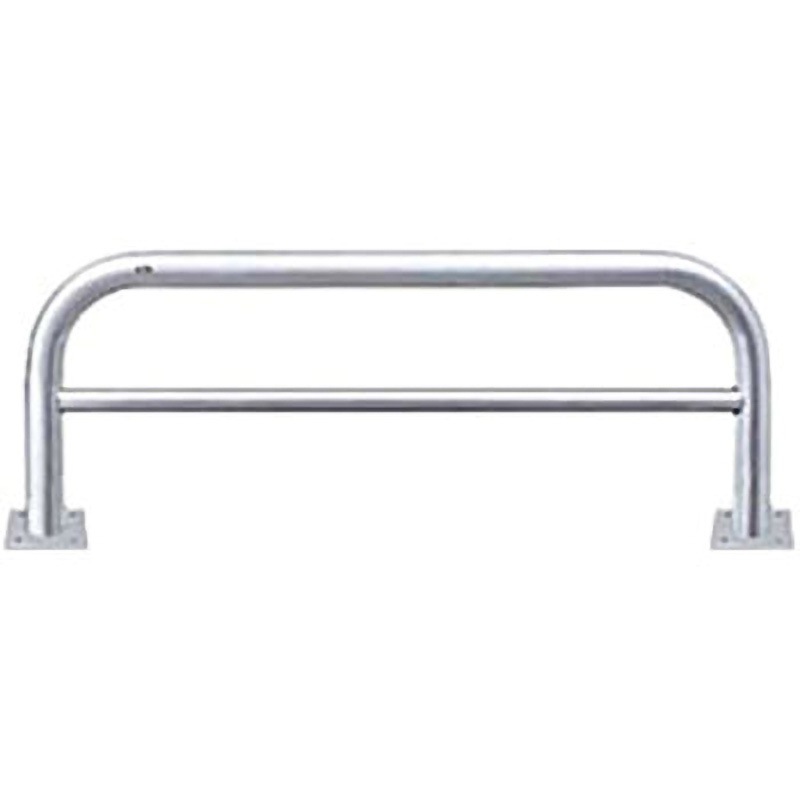 サンポール アーチ ベース式 AA-11B20-800 φ101.6(t4.0) W2000×H800 : サンポール アーチ 差込式フタ付 車止めポール 直径