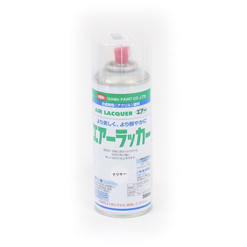62237458 エアーラッカー イサムエアゾール クリヤー色  1箱(300mL×6本)