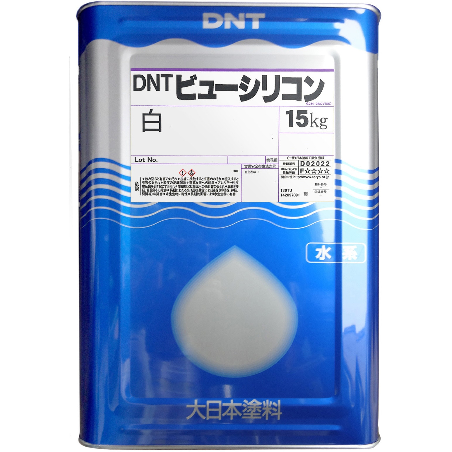 136TJ DNTビューシリコン 1缶(15kg) 大日本塗料(DNT) 【通販サイトMonotaRO】