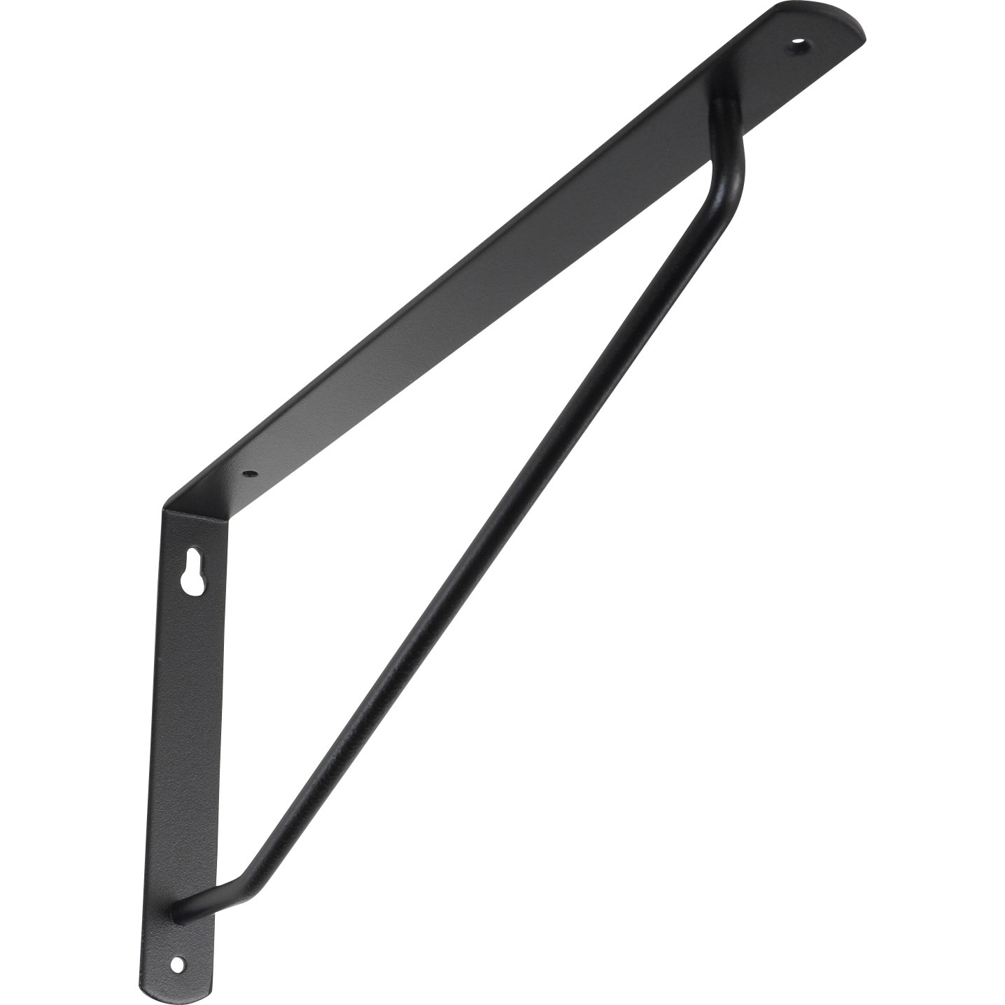 スチール製棚受け金具 7個セット 約35cm 黒 270x135 棚受け スチール製 モノタロウ 粉体塗装仕上 【通販