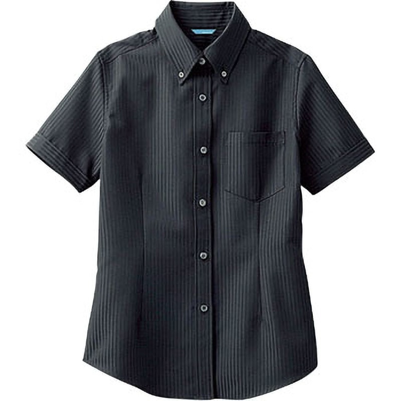 黒 半袖シャツ 左胸ポケット付き 黒 半袖シャツ 左胸ポケット付き