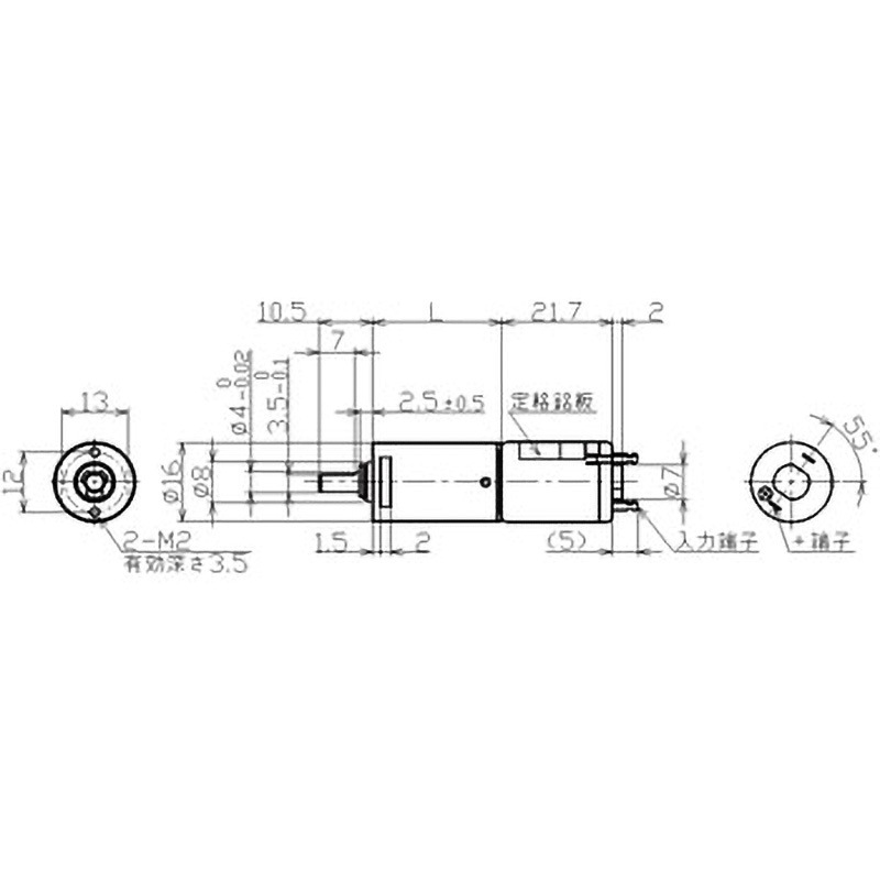 TP-1621A-TU-677-S00-24 DCギアドモータ TP-1621A-TUタイプ(ブラシ付き 