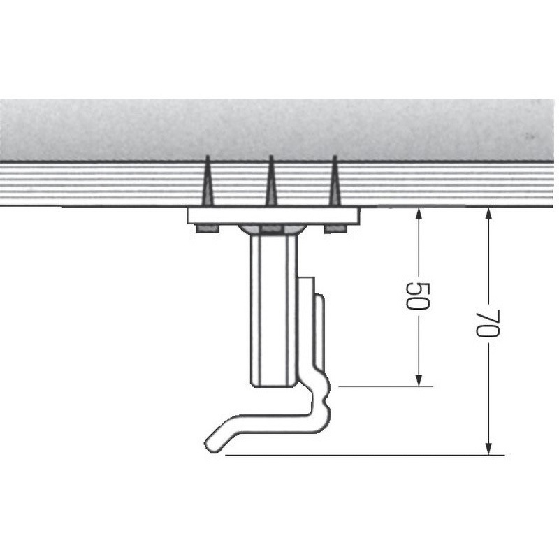 KL70 セパストップ K型L70mm(壁厚調整寸法40mm) 1ケース(100個