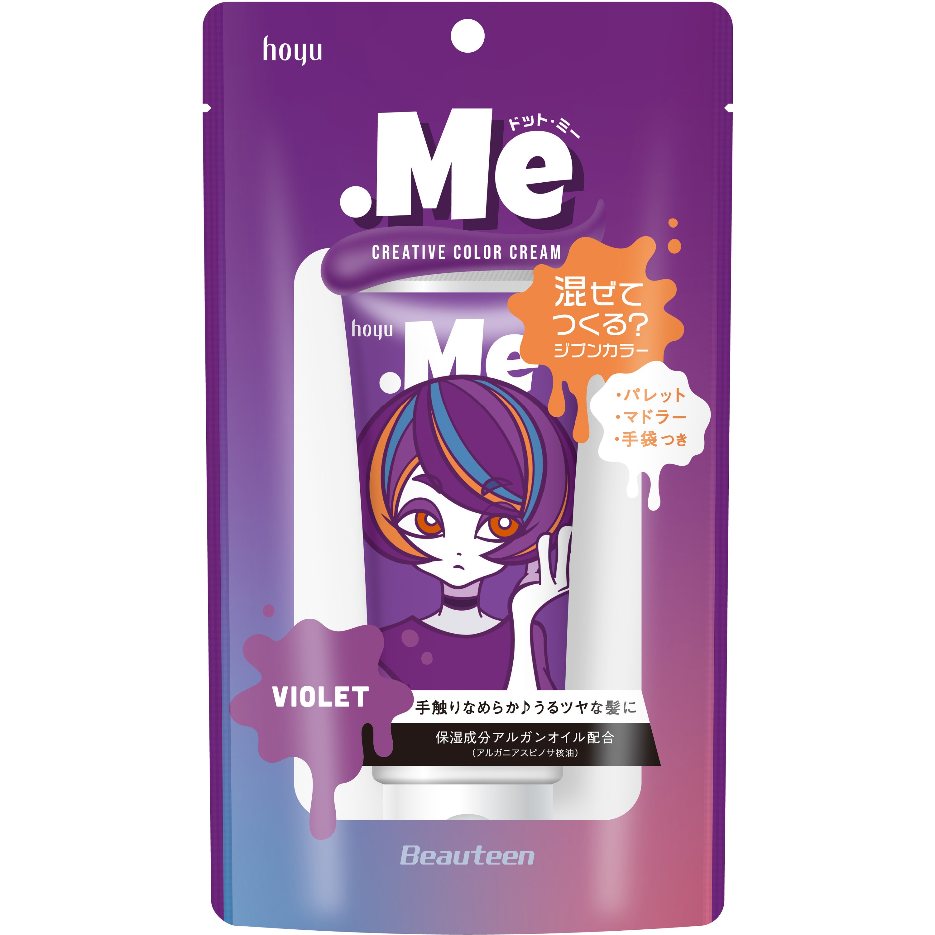 ホーユー ビューティーン ドットミー クリエイティブカラークリーム レッド フレッシュフルーティの香り 80g ビューティーン ドットミー クリエイティブカラークリーム 1箱(80g