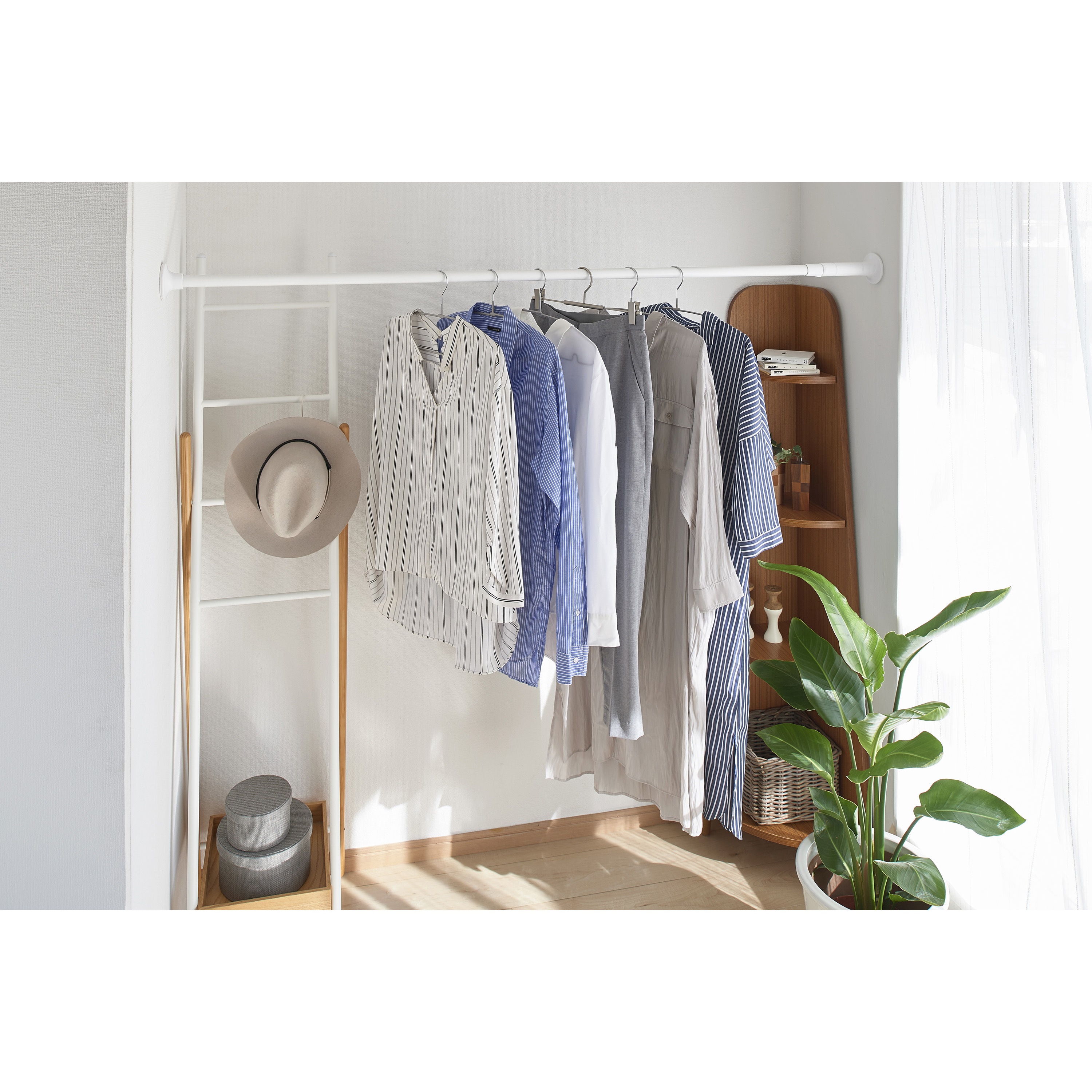 SSB-280 スタイル伸縮棒 アイリスオーヤマ ホワイト色 SSB-280