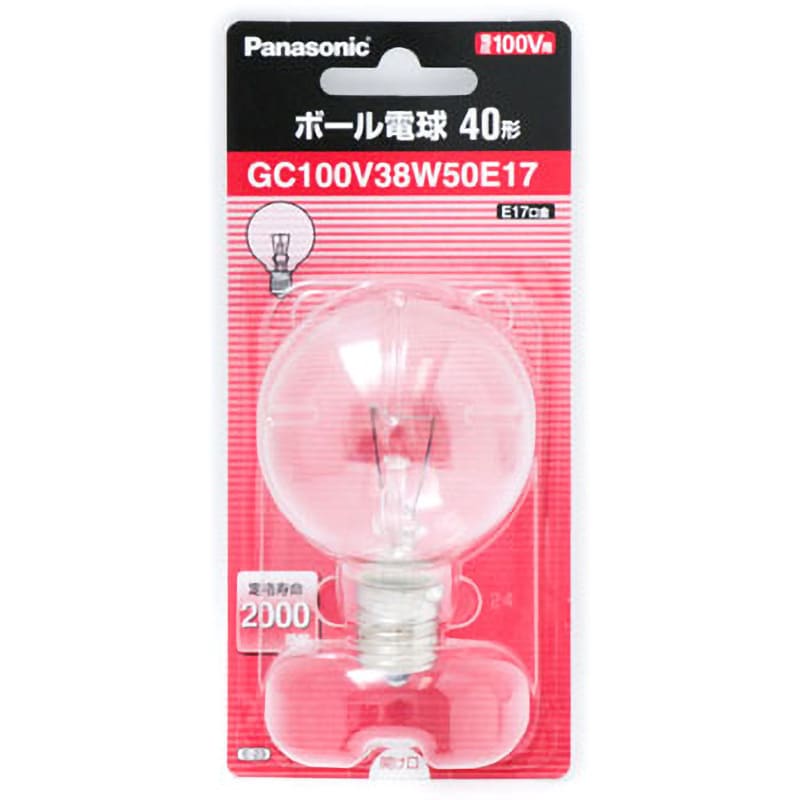 GC100V38W50E17 ボール電球 1個 パナソニック(Panasonic) 【通販サイト