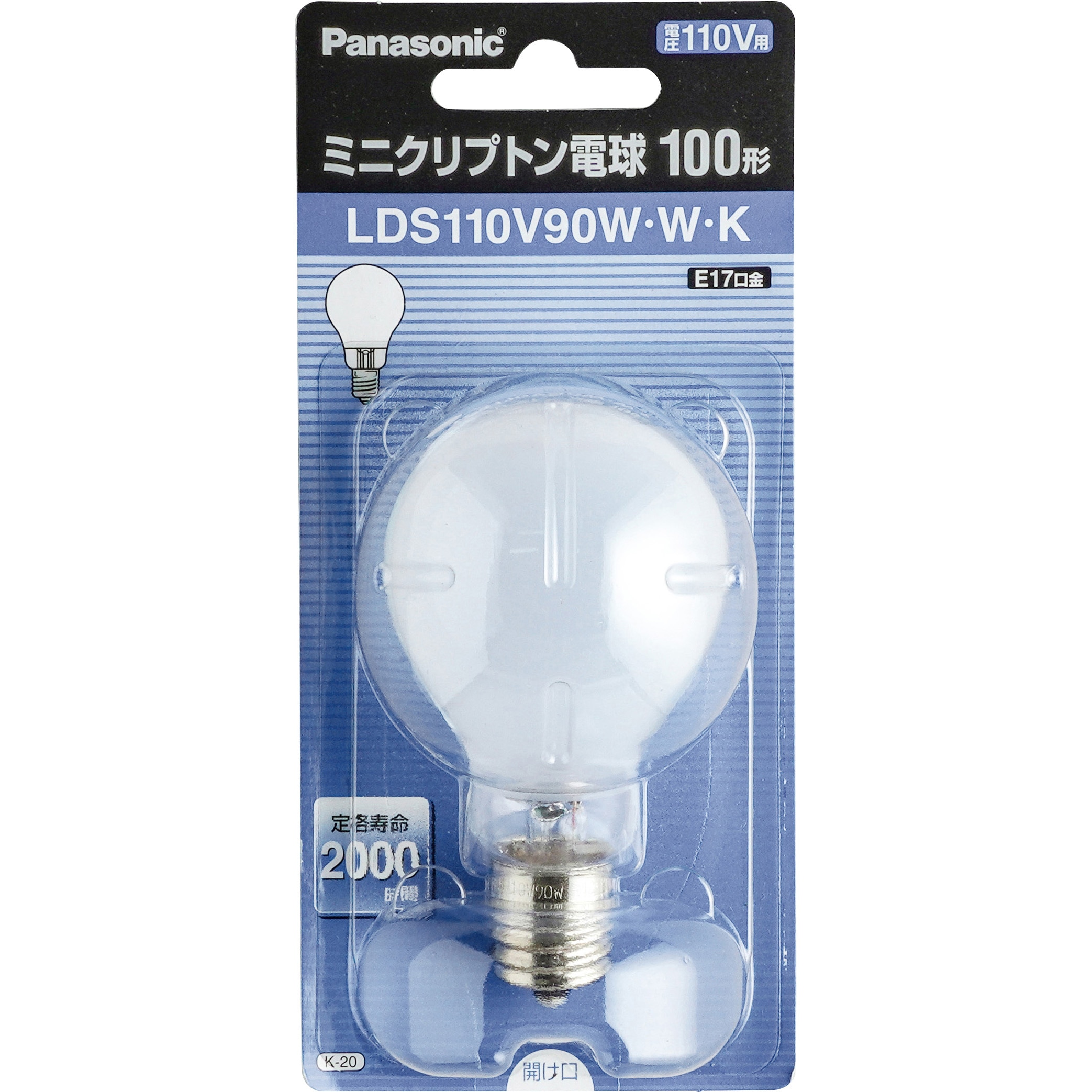 パナソニック LDS110V90WWK ２５個 LDS110V90WWK ミニクリプトン電球 Panasonic(パナソニック) 口金
