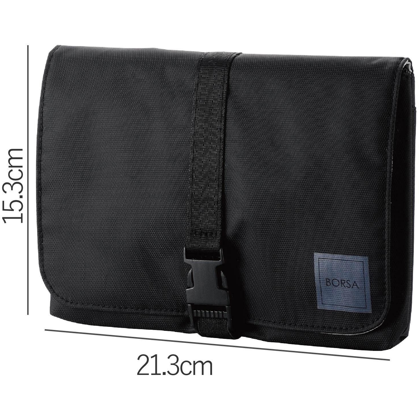 BIGBANG ポーチ 黒 透明ポケット付き