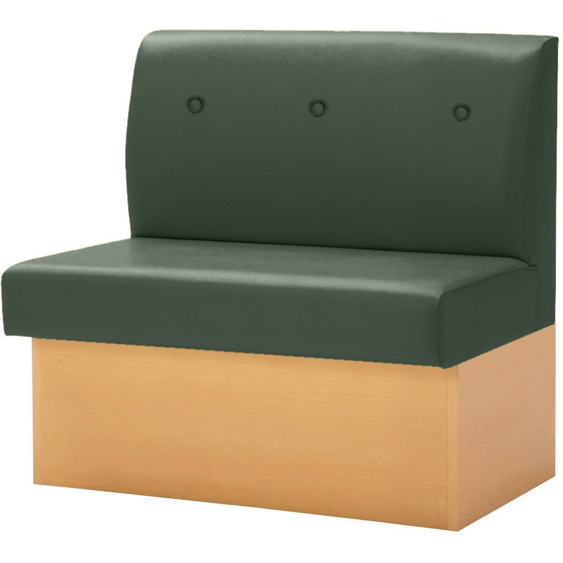 PD・SK-001・NB・S9・F・GR_BF-02B ボックスベンチ 幅900mm 木目ナチュラル色 ファブリック オリバー 高さ865mm