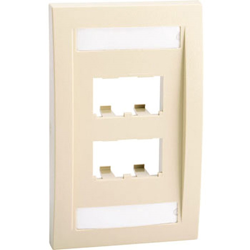 CFPE4EIY 4ポート用フェースプレート 1個 PANDUIT(パンドウイット) 【通販モノタロウ】