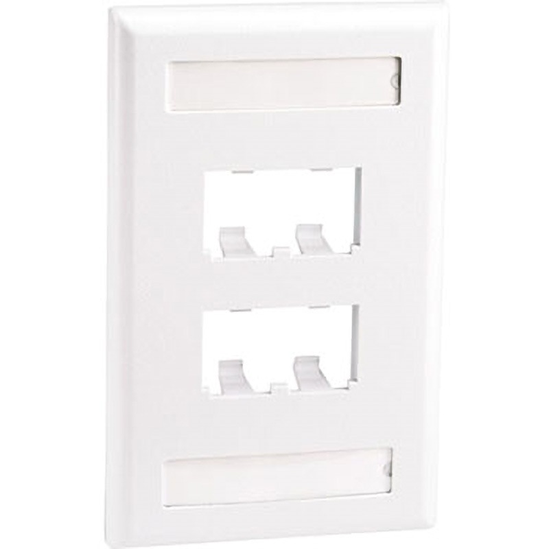 CFPL4WHY 4ポート用フェースプレート 1個 PANDUIT(パンドウイット) 【通販モノタロウ】