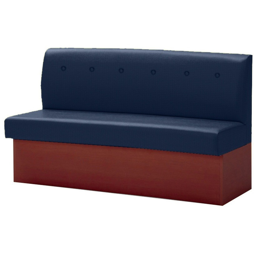 PD・SK-001・MB・S18・F・NV_BF-02V ボックスベンチ 幅1800mm 木目ブラウン色 ファブリック オリバー 高さ865mm