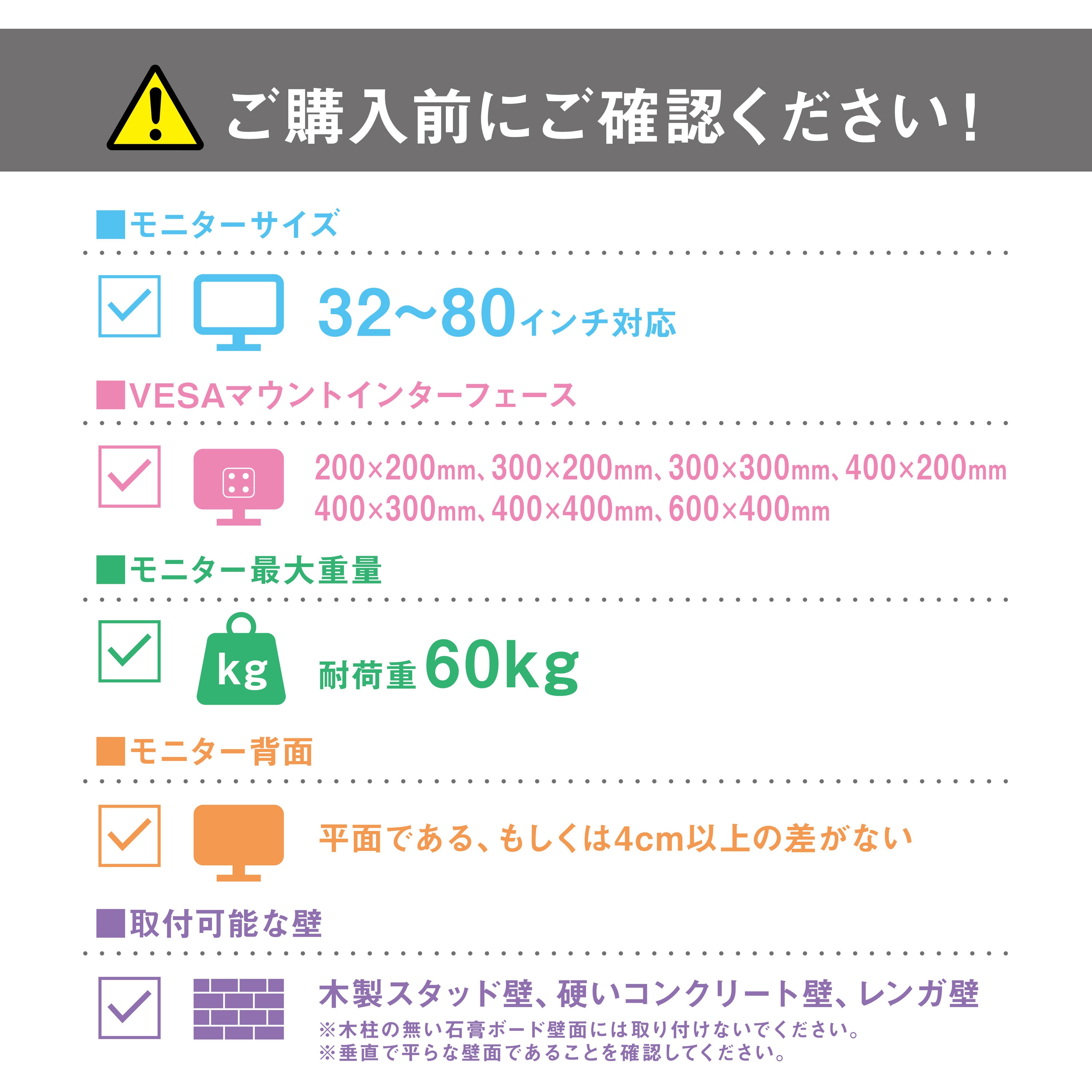 壁掛け式ディスプレイ本体 サンワダイレクト本店 サンワサプライ【オフィス・PC周辺通販】