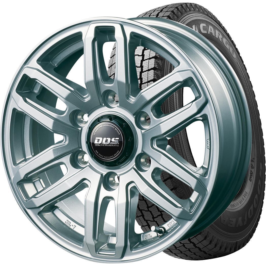 スタッドレス(冬)タイヤ&ホイール 4本セット 【キャラバン(NV350)】 1セット(4本) Goodyear 【通販モノタロウ】