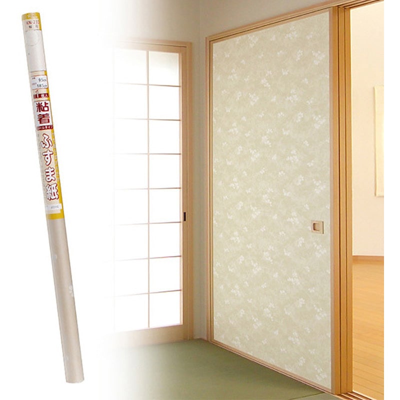 KN233 粘着ふすま紙 菊池襖紙工場 幅95cm長さ185cm 1枚 KN233 - 【通販