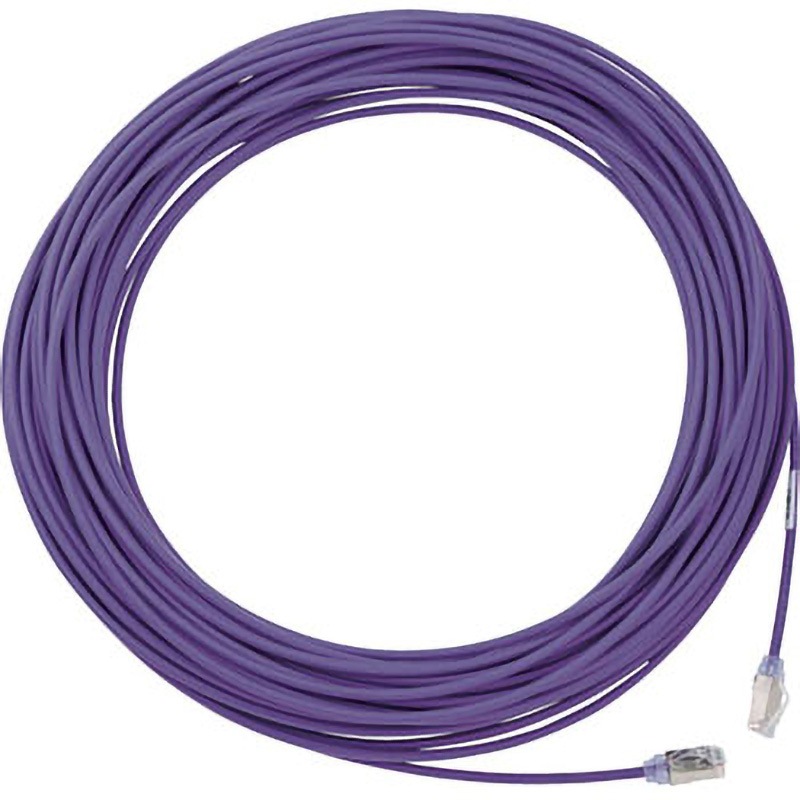 ■PANDUIT カテゴリ6A細径シールドパッチコード 15m 紫〔品番:STP28X15MVL〕【8367597:0】[店頭受取不可] STP28X15MVL カテゴリ6A細径シールドパッチコード PANDUIT(パンド