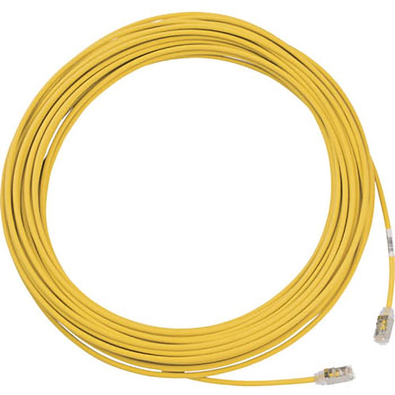 STP28X15MYL カテゴリ6A細径シールドパッチコード PANDUIT(パンドウイット) 屋内 ケーブル:スリム 黄色 15m  1本 STP28X15MYL 6,958円