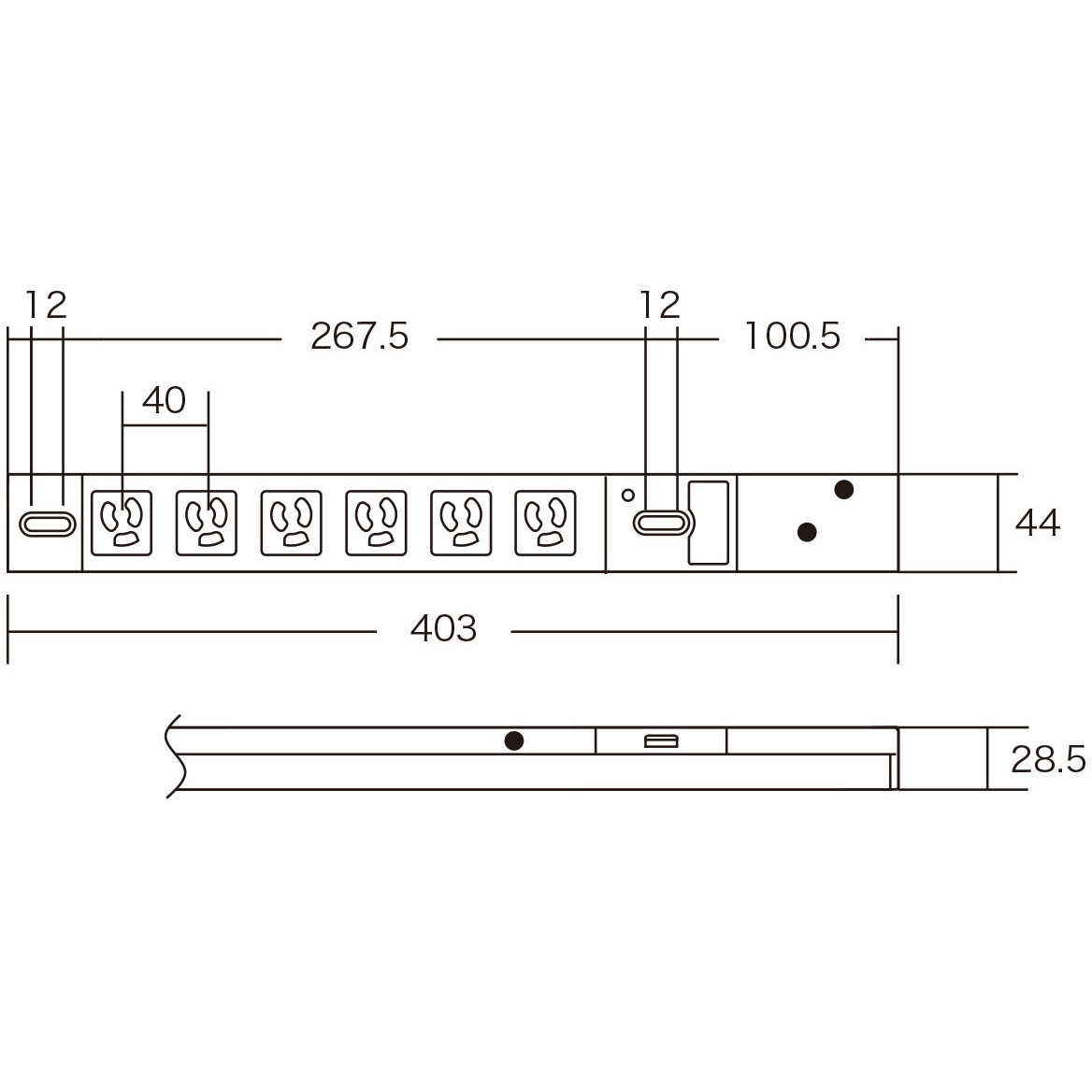 TAP-SVSL206 19インチサーバーラック用コンセント(20A) サンワサプライ