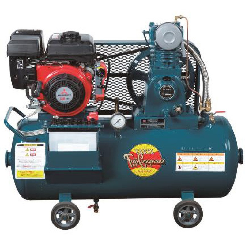 EA116FF-4A 1.5kw エアーコンプレッサー(エンジン付・タンク 83L) 1台 エスコ 【通販モノタロウ】