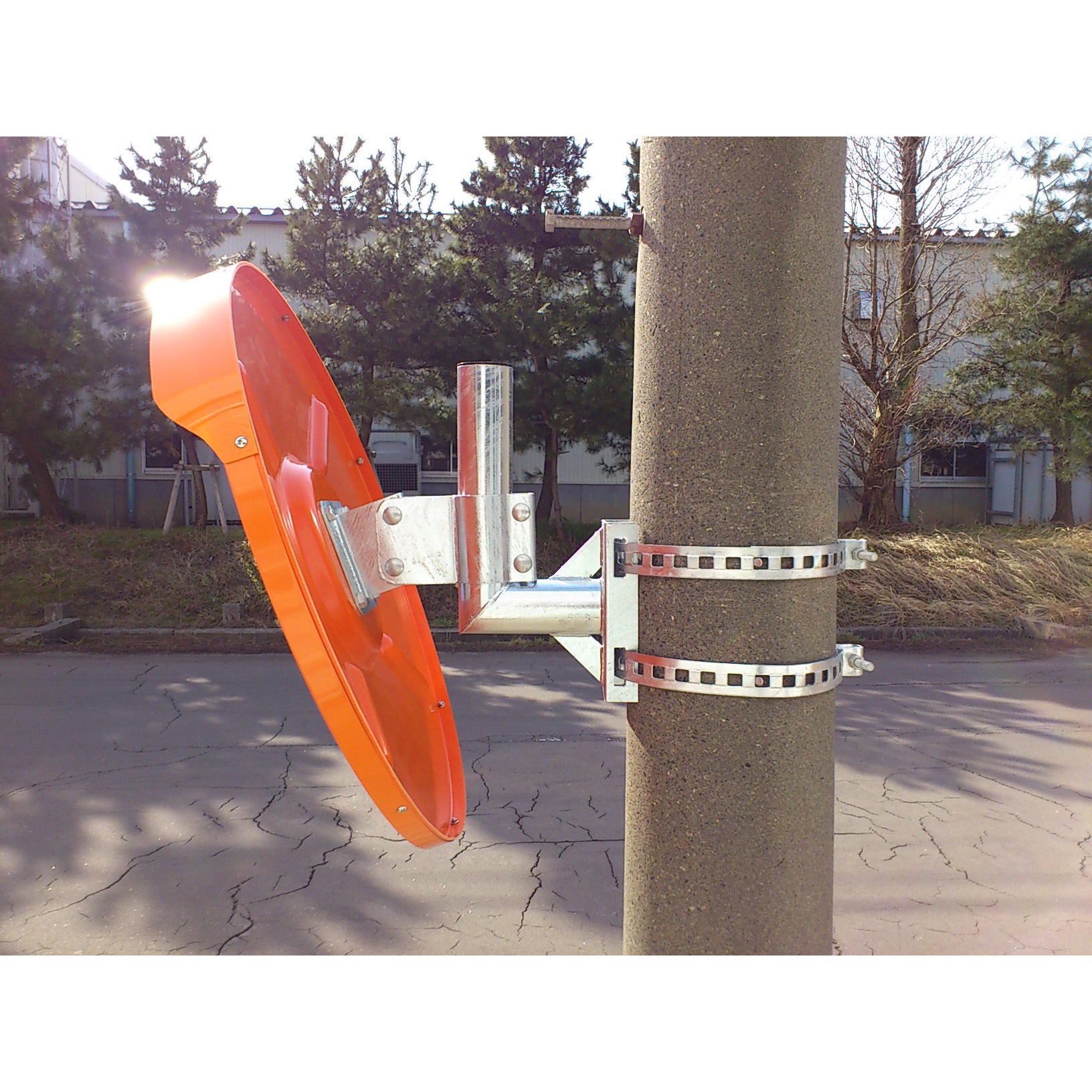 EA724ZY-112 Φ800mm 凸面ミラー(丸型・電柱用/ステンレス製) 1個 エスコ 【通販モノタロウ】