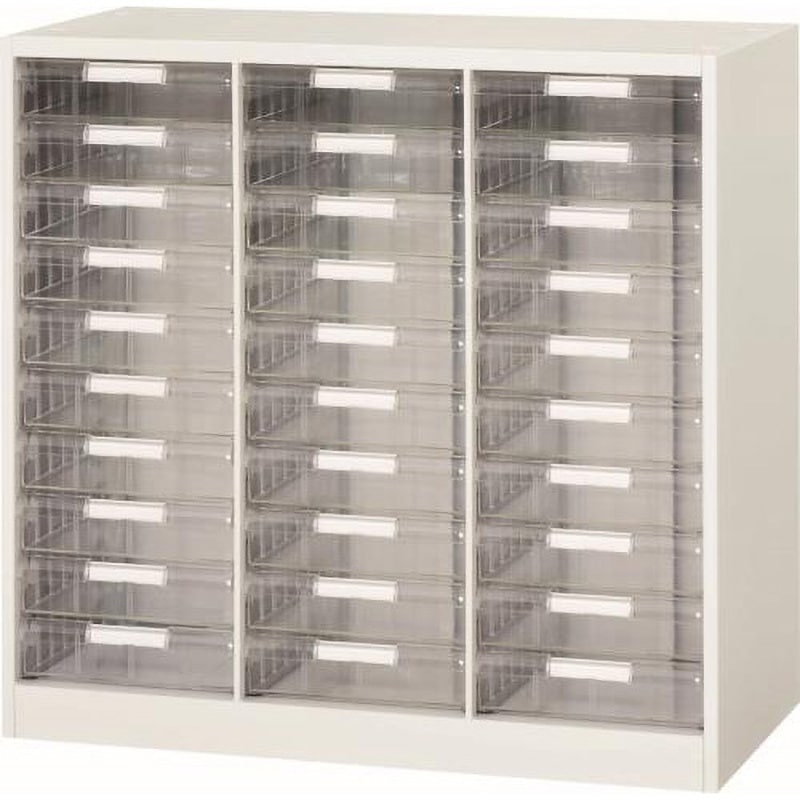 EA954DH-103 900x400x 890mm/3列・10段 キャビネット(トレー型) エスコ ホワイト色