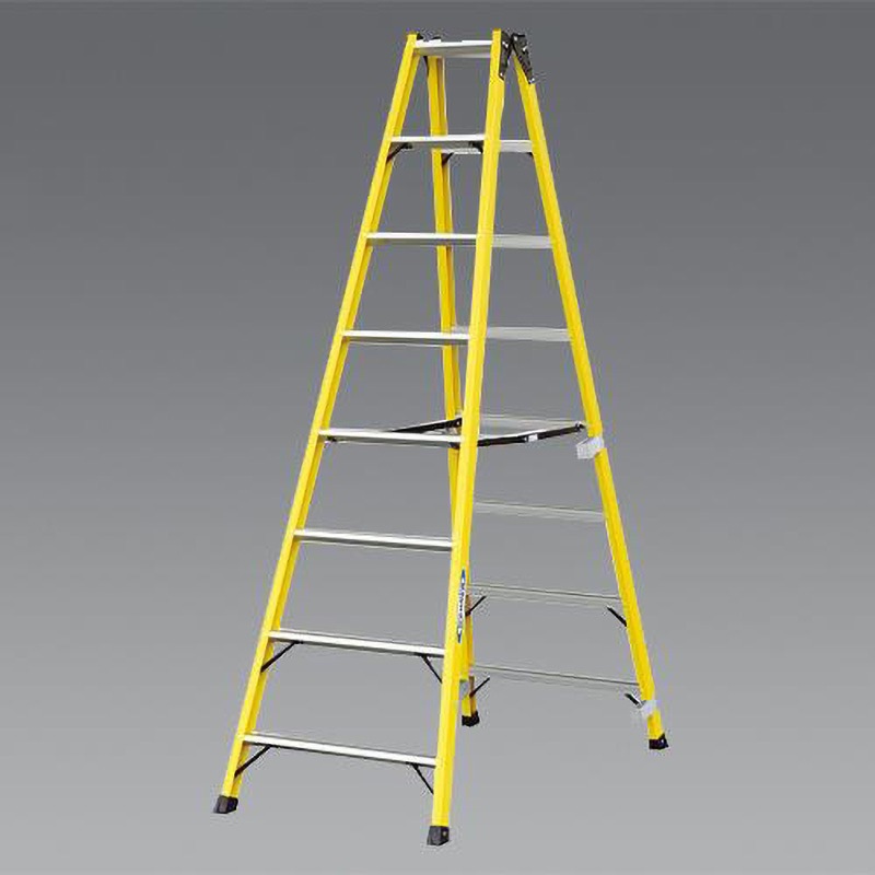 EA903SA-2A 1.97m 脚立(絶縁/FRP製) エスコ 踏ざん踏面幅60mm  EA903SA-2A