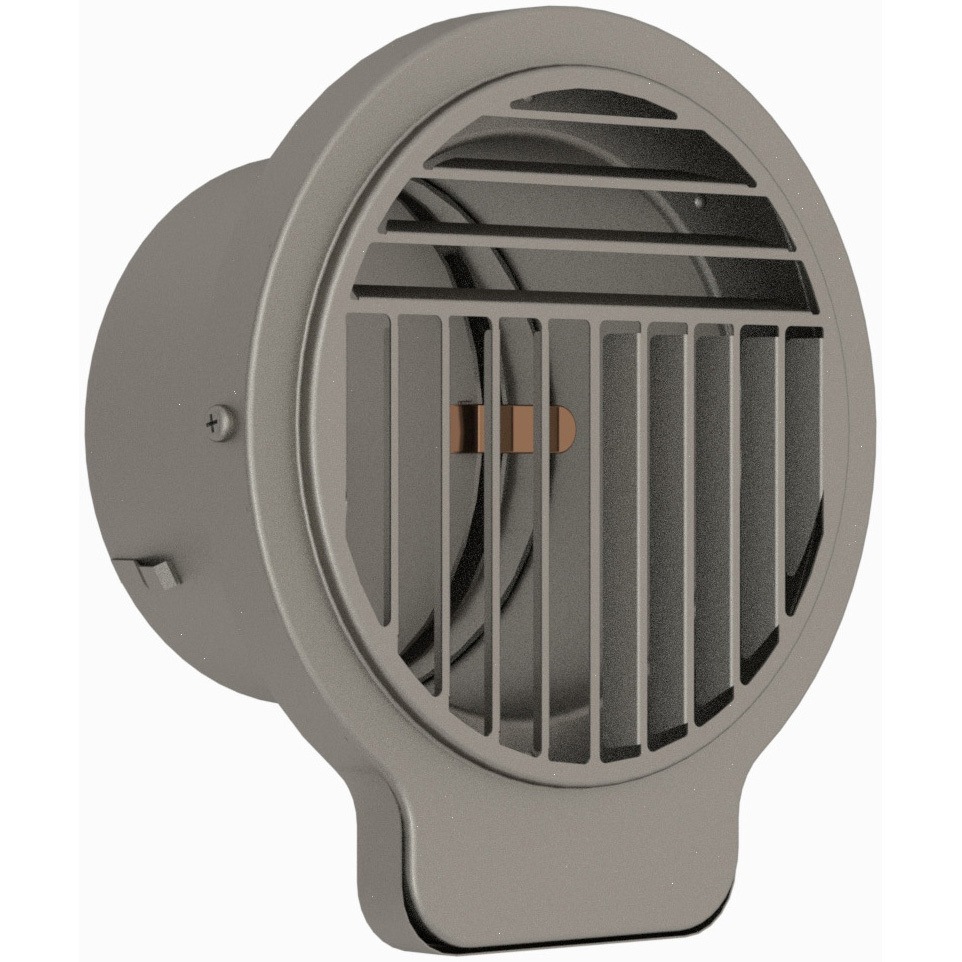 3QC-150D 3方向吹き出しベントキャップ 3QC-D(防火ダンパー付) シルファー 72℃防火ダンパー付