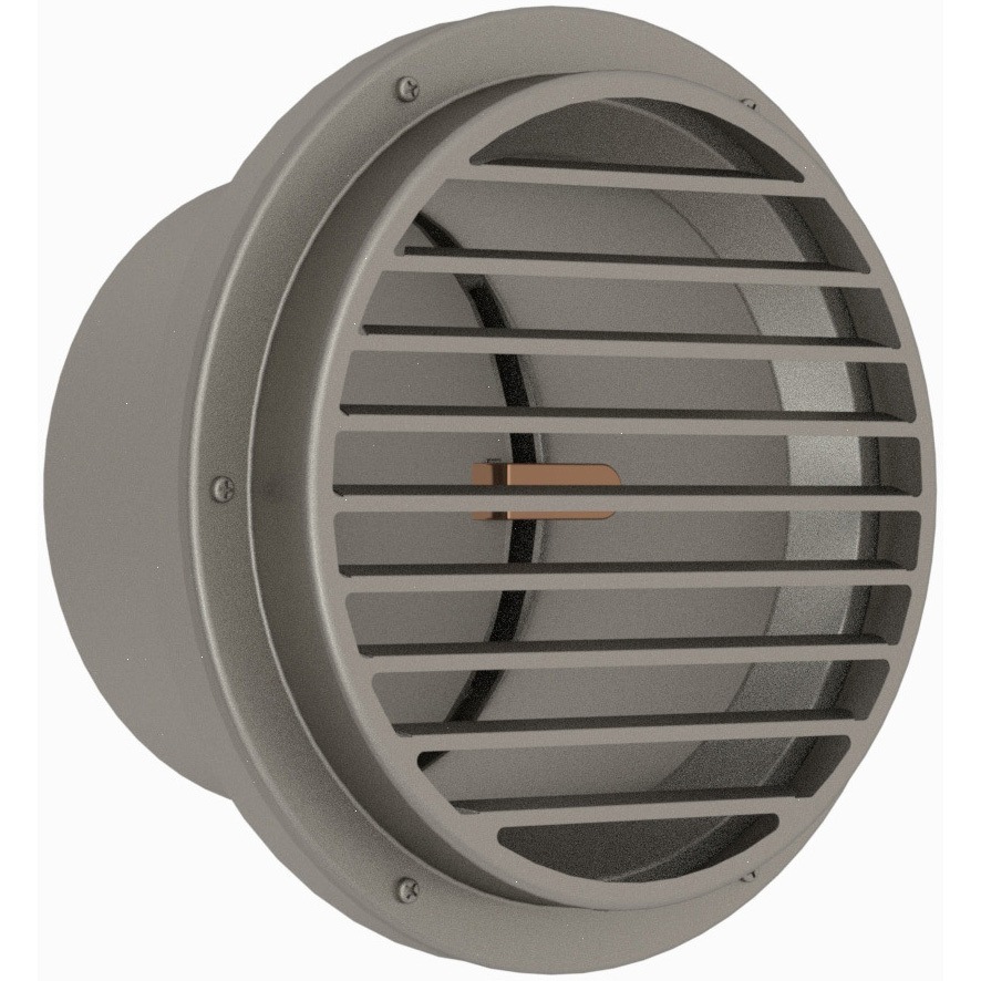 LG-200AD 平型ベントキャップ LG-AD(防火ダンパー付) シルファー 72℃防火ダンパー付   LG-200AD