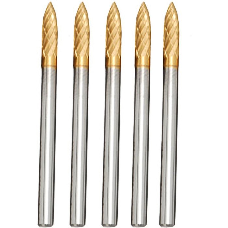 21009 ミスターマイスター超硬ロータリーバー ミスターマイスター 木工用 タイプG 軸径3mm刃径3mm 1セット(5本)