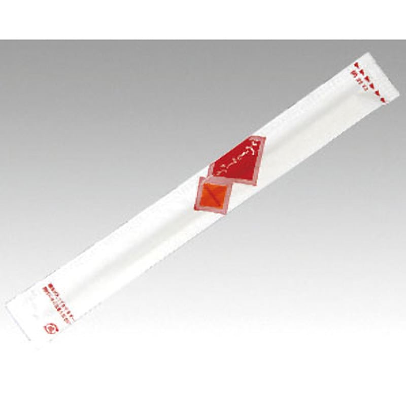 ‐ 完封箸 白樺元禄8寸 マスキ おもてなし赤色 長さ20.3cm 1ケース(100膳×40袋)