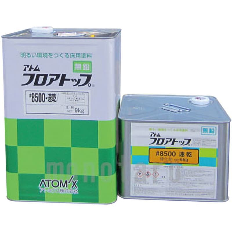 フロアトップ#8500速乾 床用 油性 ホワイト色 1セット(15kg)