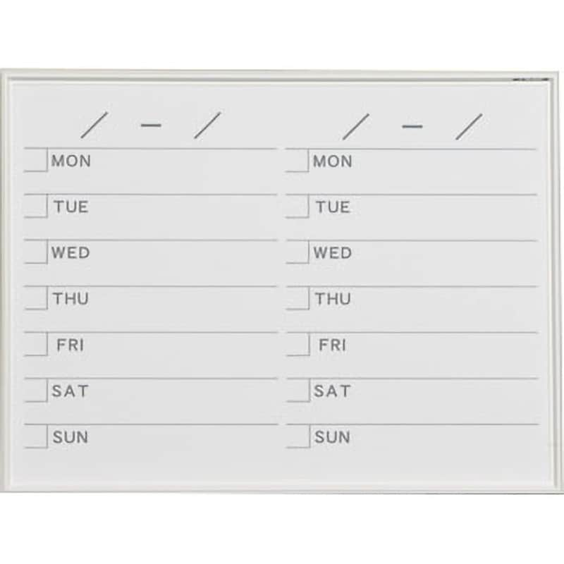 MR2S ホワイトボード MRシリーズ 壁掛 予定表 馬印 壁掛・ウィークリー 英語表記 MR2S - 【通販モノタロウ】
