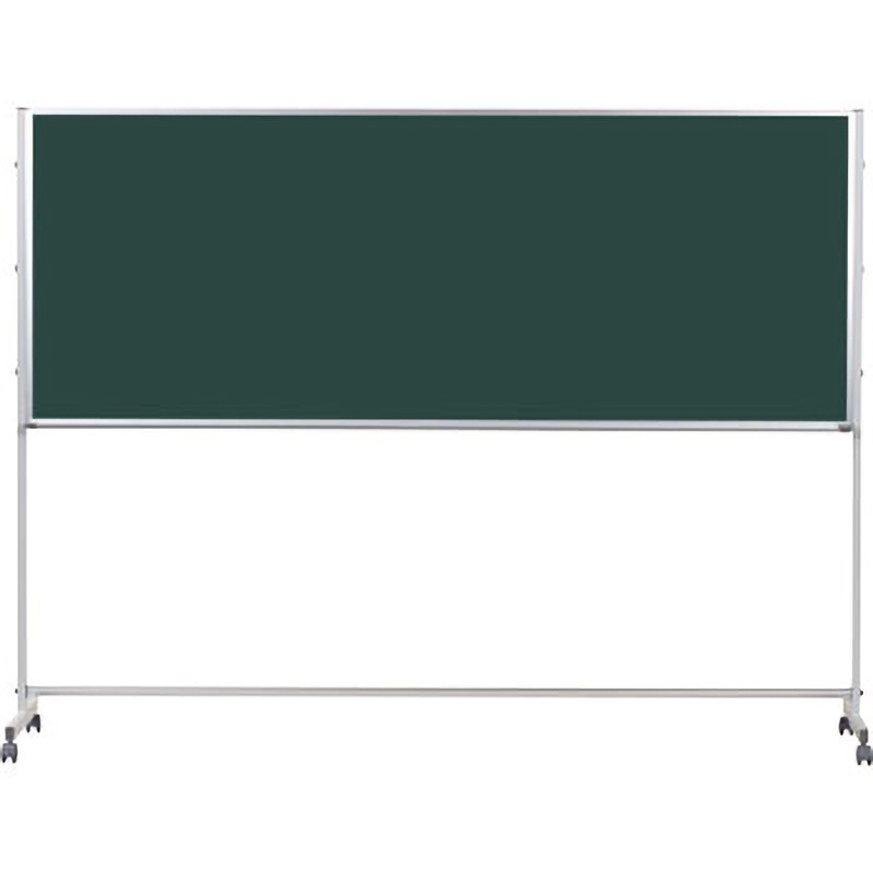 PTS308 Pシリーズ片面スチールグリーン黒板(脚付) 馬印 幅2400mm高さ915mm  PTS308