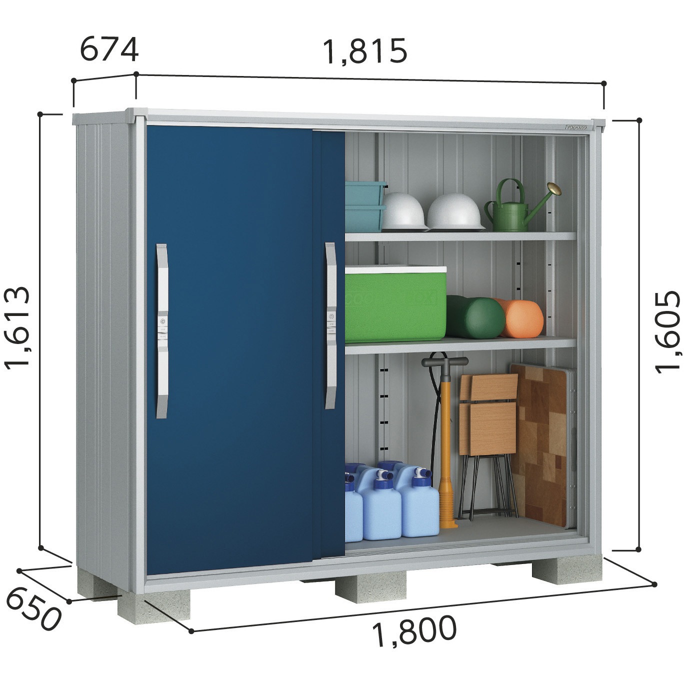 ESF-1806D ヨド物置 エスモ ESF-1806D 1台 ヨドコウ 【通販モノタロウ】 