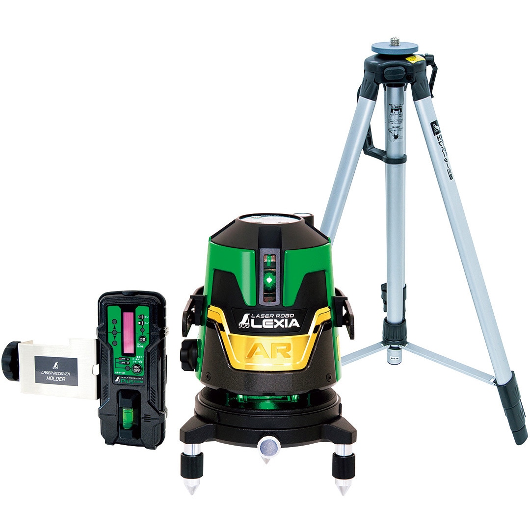 塵芥出品 70875 レーザーロボ LEXIA 51ARグリーン 受光器・三脚セット 1セット