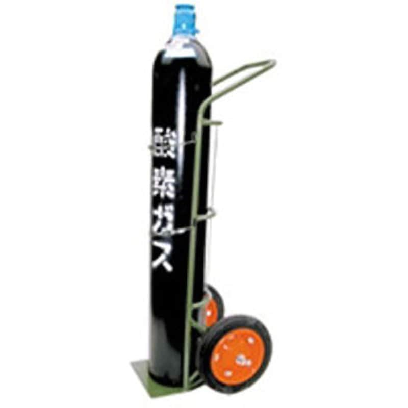 工業用高圧ガスボンベ運搬車 10L～47L兼用 1本積 全長1330mm