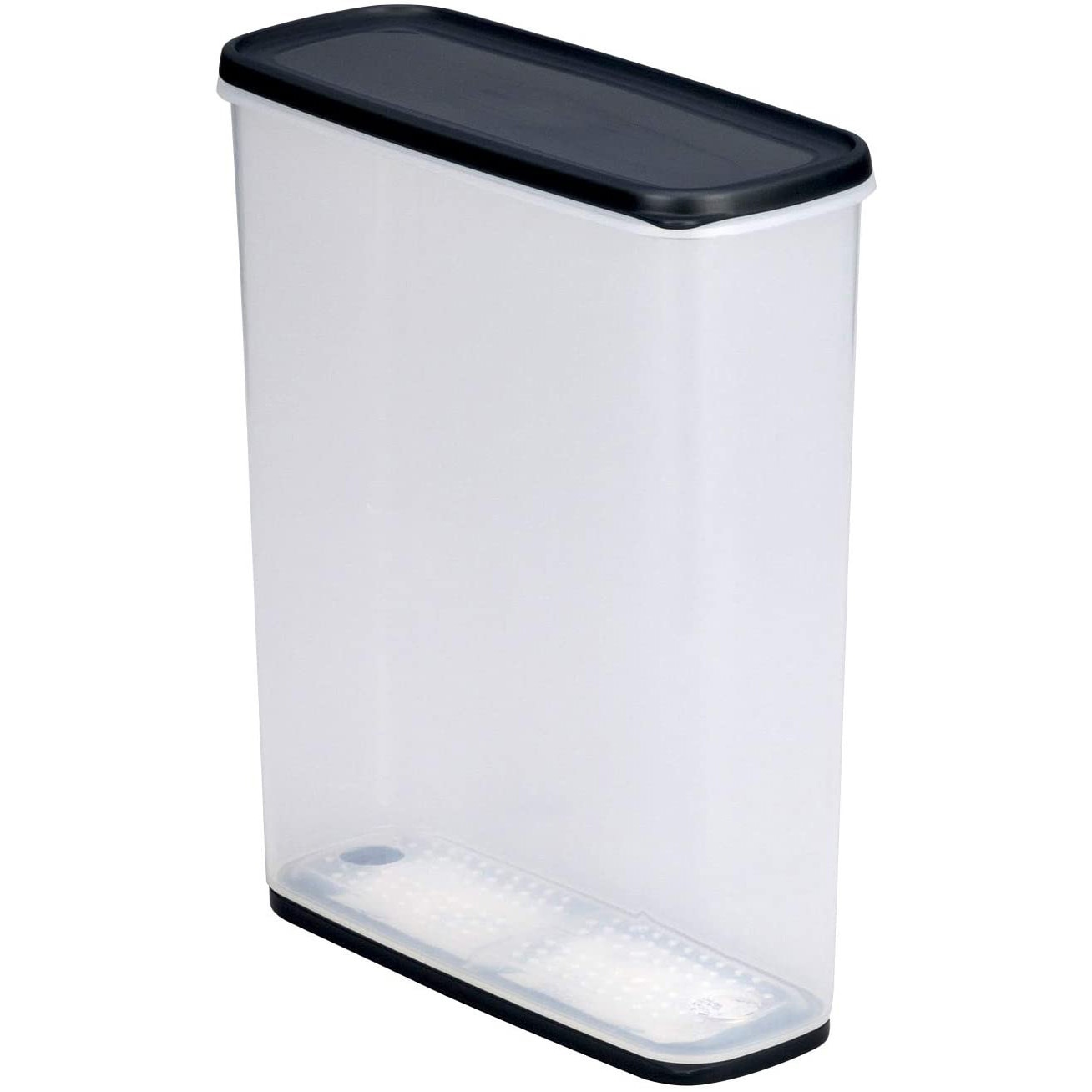 1216 乾物ストッカー イノマタ化学 クリアブラック色 容量6L - 【通販