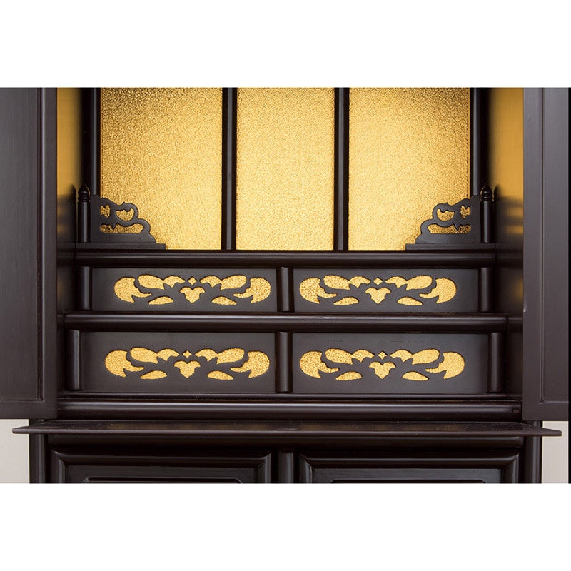 お仏壇 0351120 透かし彫り上置き仏壇 23号 1台 ファミリー・ライフ 【通販